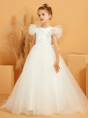 Cute Ball-Gown Scoop Neckline Tulle Dress