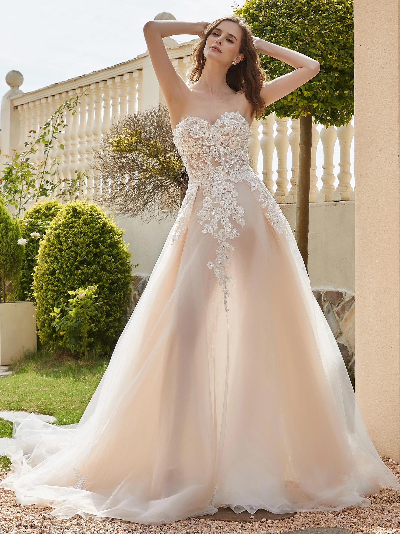a line lace wedding dress uk Graceful A-line Off-the-Shoulder Long Sleeves Appliques Lace Chapel Train Tulle Corset Wedding Dress