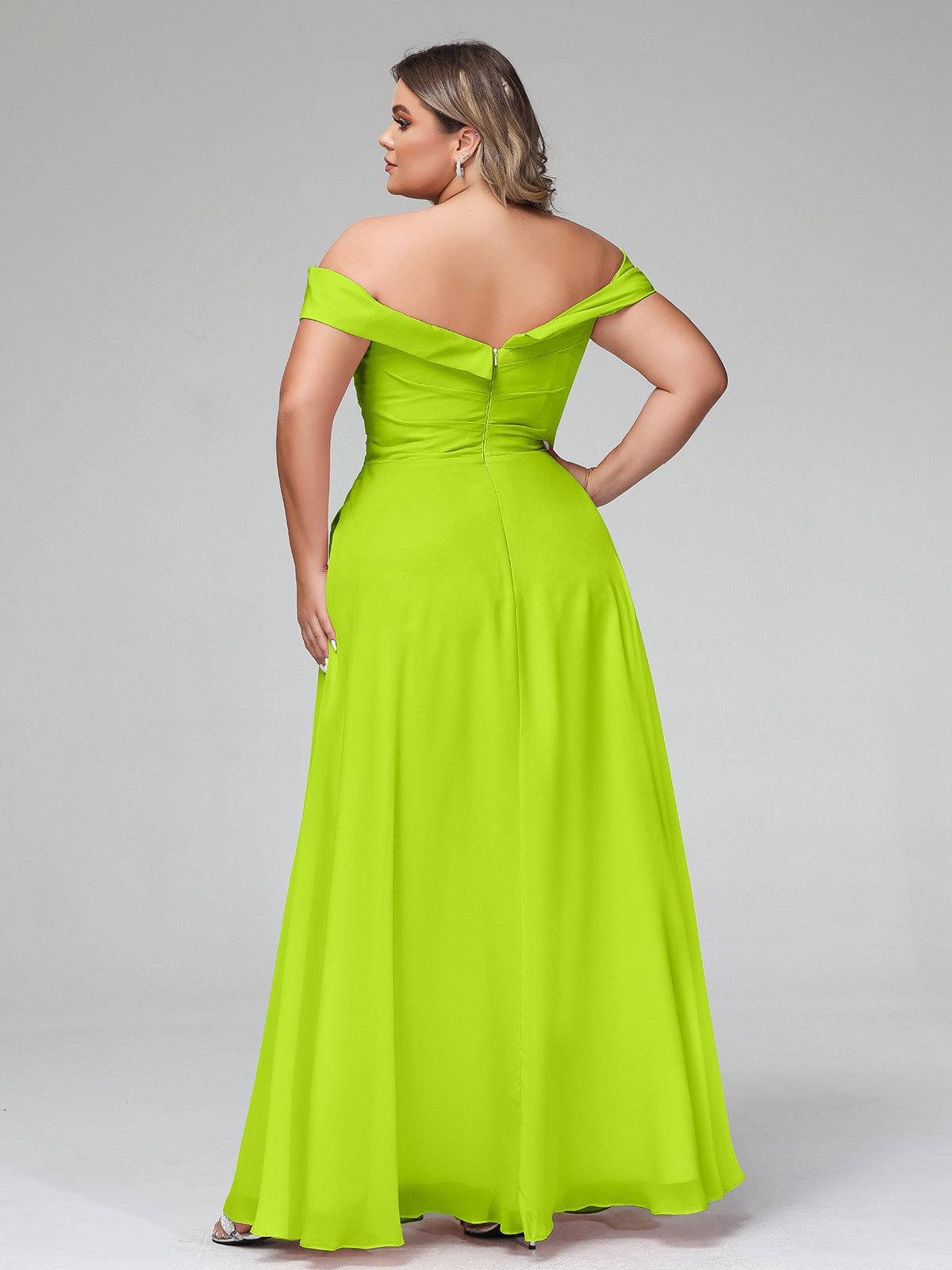 Lime green ball outlet gown skirt