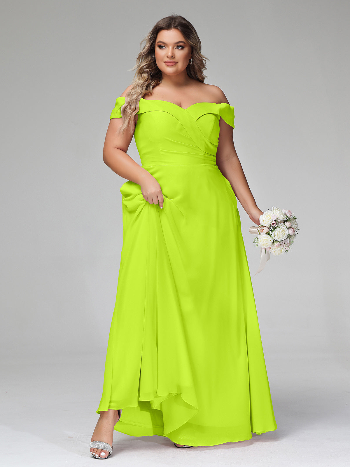 Lime green ball gown skirt sale