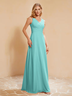 Empire Sleeveless Bridesmaid Gown with Bowknot Spa