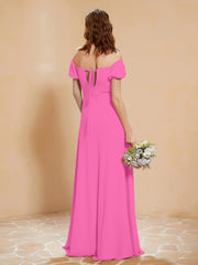 Half Sleeves Long Gown with Slit Azalea