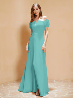 Half Sleeves Long Gown with Slit Spa