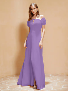 Half Sleeves Long Gown with Slit Tahiti
