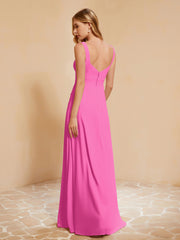 Sleeveless Bridesmaid Gown with Ruffles Azalea