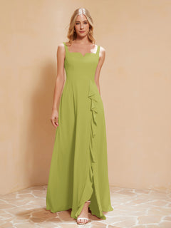 Sleeveless Bridesmaid Gown with Ruffles Clover