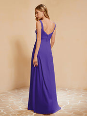 Sleeveless Bridesmaid Gown with Ruffles Regency