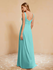 Sleeveless Bridesmaid Gown with Ruffles Spa