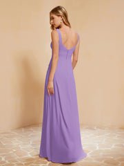 Sleeveless Bridesmaid Gown with Ruffles Tahiti