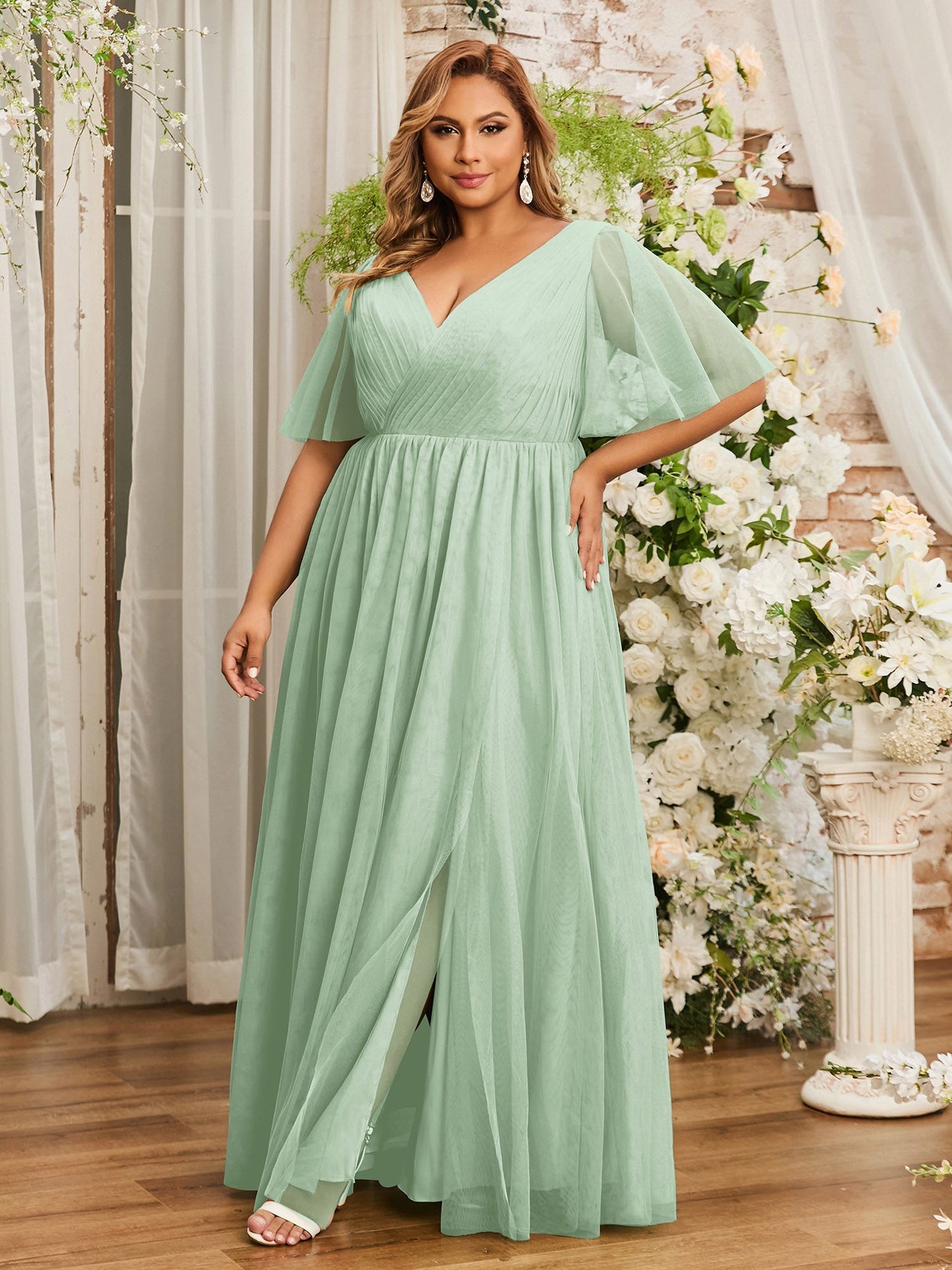 Bridesmaid Dresses Green Dress Plus Size Uk Olive Green Plus Size Chiffon Bridesmaid Dress BABARONI Halter Bridesmaid Dresses Green Dress Plus Size Uk Olive Green Plus Size Chiffon Bridesmaid Dress BABARONI Halter