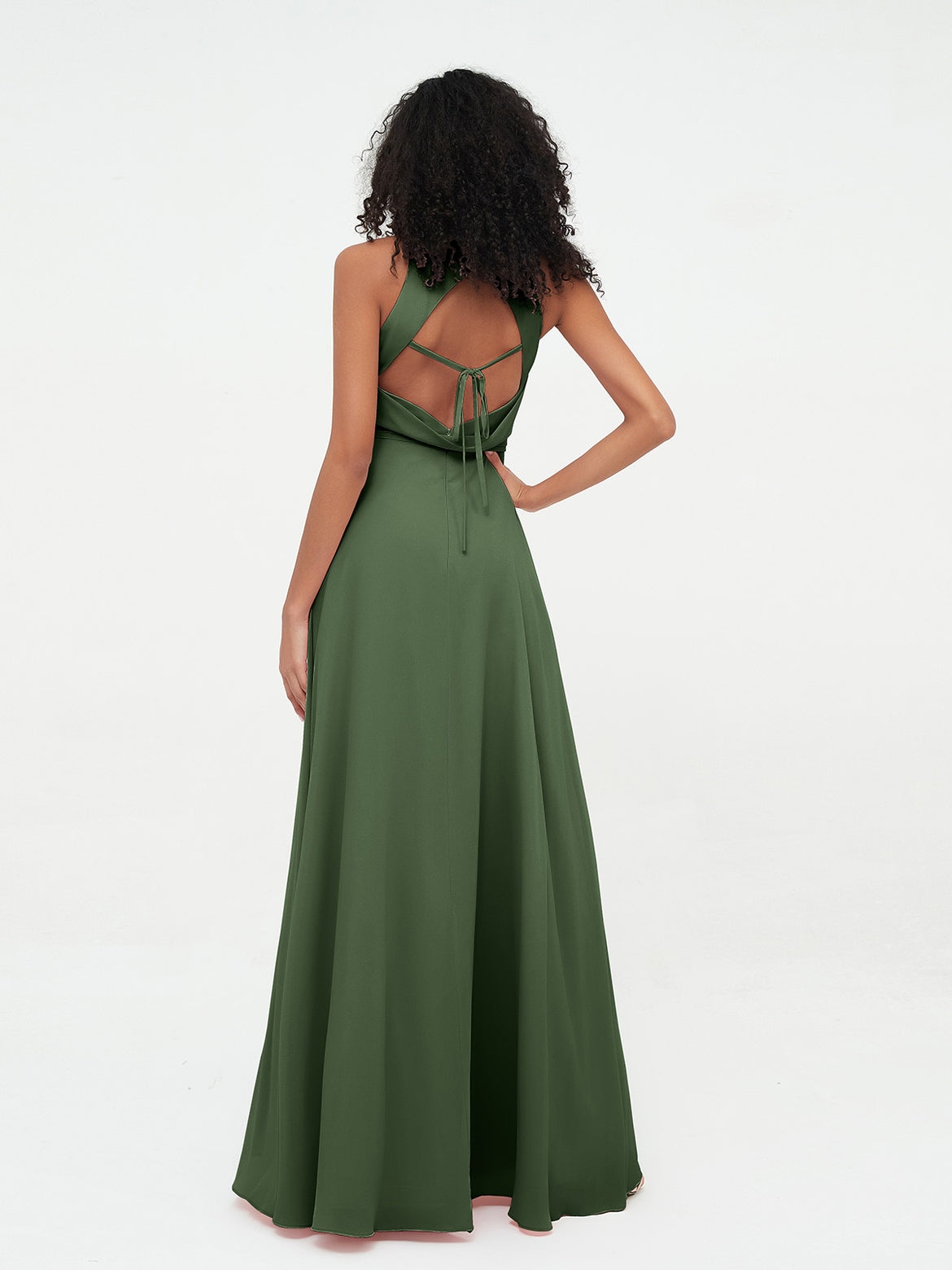 nordstrom grey bridesmaid dresses Cleo Satin Bridesmaid Dress main image 0
