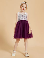 Charming Lace and Tulle Sleeveless Flower Girl Dresses