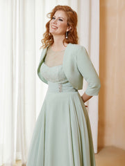 Long Sleeves Short Jacket Dusty Sage