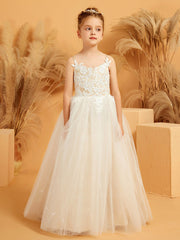 Cute Spaghetti Strap Tulle Ball Gown