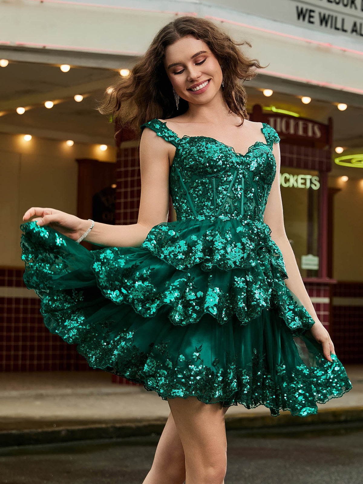 mini dress prom BABARONI Tulle Dark Green Short Dresses A-line Sweetheart Short/Mini Sleeveless – BABARONI UK EMERY ROSE Casual Loose tassel detail Color:Espresso Noir