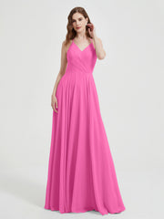 V-neck Bridesmaid Dress with Cross Back Azalea