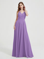 V-neck Bridesmaid Dress with Cross Back Tahiti