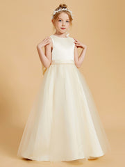Tulle Flower Girl Dresses Adorned Bead Adorned