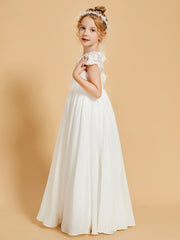 Elegant Flower Girl Dresses Adorned with Chiffon and Appliqued Accents