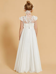 Elegant Flower Girl Dresses Adorned with Chiffon and Appliqued Accents