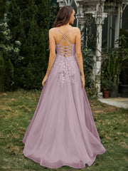 Sweetheart Appliqued Beaded Sweep Train Dress Dusk Plus Size