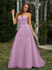 Sweetheart Appliqued Beaded Sweep Train Dress Wisteria