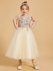 Elegant Flower Girl Dresses Enhanced with Tulle and Appliqued Accents