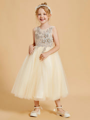 Elegant Flower Girl Dresses Enhanced with Tulle and Appliqued Accents