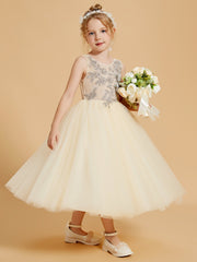 Elegant Flower Girl Dresses Enhanced with Tulle and Appliqued Accents