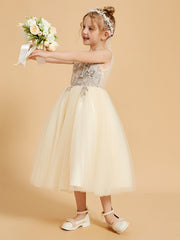 Elegant Flower Girl Dresses Enhanced with Tulle and Appliqued Accents