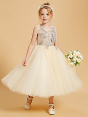 Elegant Flower Girl Dresses Enhanced with Tulle and Appliqued Accents
