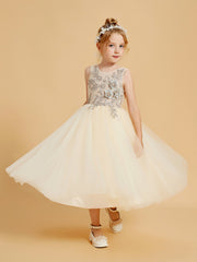 Elegant Flower Girl Dresses Enhanced with Tulle and Appliqued Accents