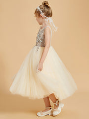 Elegant Flower Girl Dresses Enhanced with Tulle and Appliqued Accents