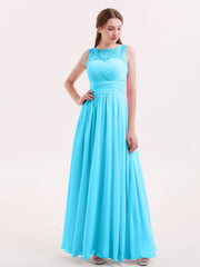 Full Length Dress with ILLusion NECK Clearance
