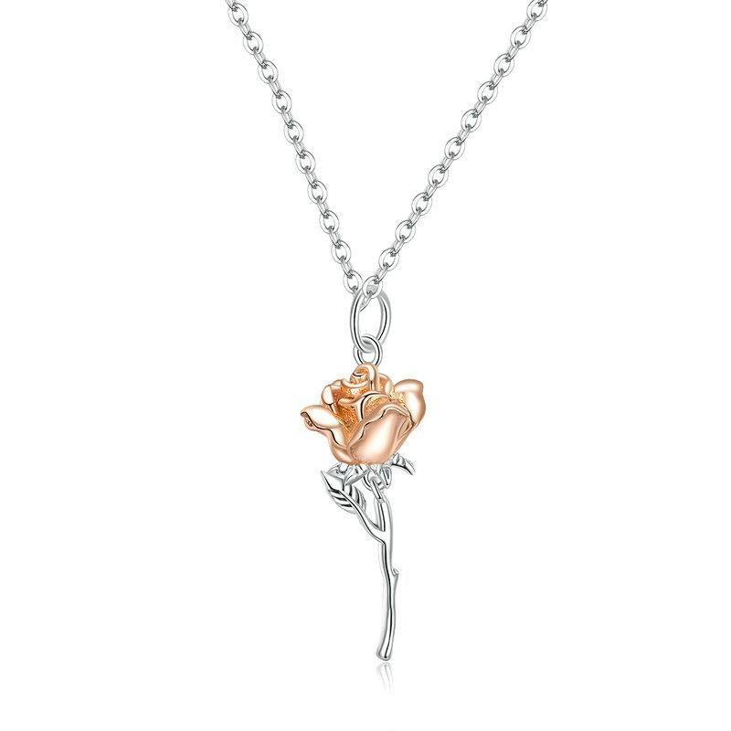 Rose Flower Necklace Birthday Gifts – BABARONI UK