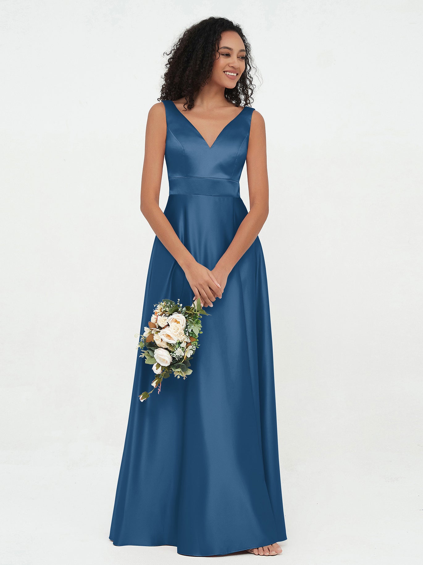 Elegant and Sophisticated Ink Blue Bridesmaid Dresses BABARONI UK Elegant and Sophisticated Ink Blue Bridesmaid Dresses BABARONI UK