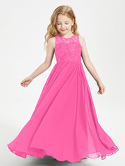 Long Junior Bridesmaid Dresses Lace Top Azalea