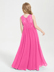 Long Junior Bridesmaid Dresses Lace Top Azalea