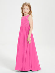 Long Junior Bridesmaid Dresses Lace Top Azalea