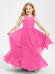 Long Junior Bridesmaid Dresses Lace Top Azalea