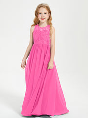 Long Junior Bridesmaid Dresses Lace Top Azalea