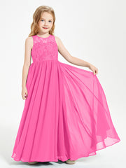 Long Junior Bridesmaid Dresses Lace Top Azalea