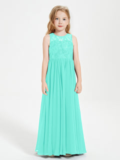 Long Junior Bridesmaid Dresses Lace Top Spa