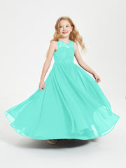 Long Junior Bridesmaid Dresses Lace Top Spa