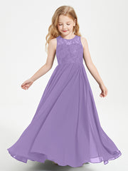 Long Junior Bridesmaid Dresses Lace Top Tahiti