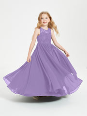 Long Junior Bridesmaid Dresses Lace Top Tahiti