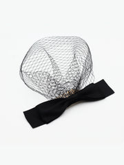 Bridal Veil Featuring a Satin Bow Knot