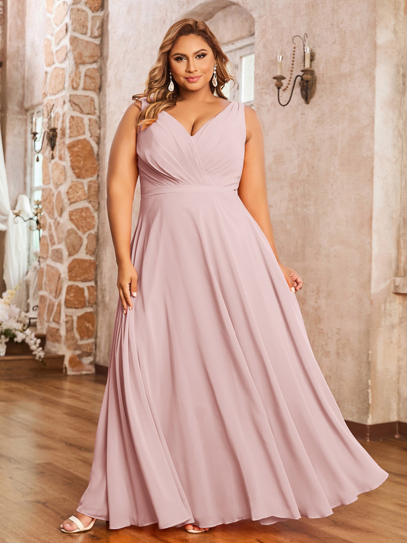 princess polly baby blue dress Rose Gold Bridesmaid Dresses main image 0