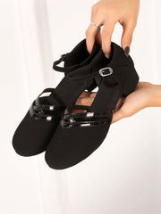 Women's Ballroom Shoes Cuban Heel Indoor Dance Shoes