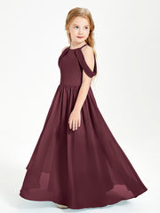 Dreamy Off the Shoulder Bridesmaid Gown for Junior Cabernet